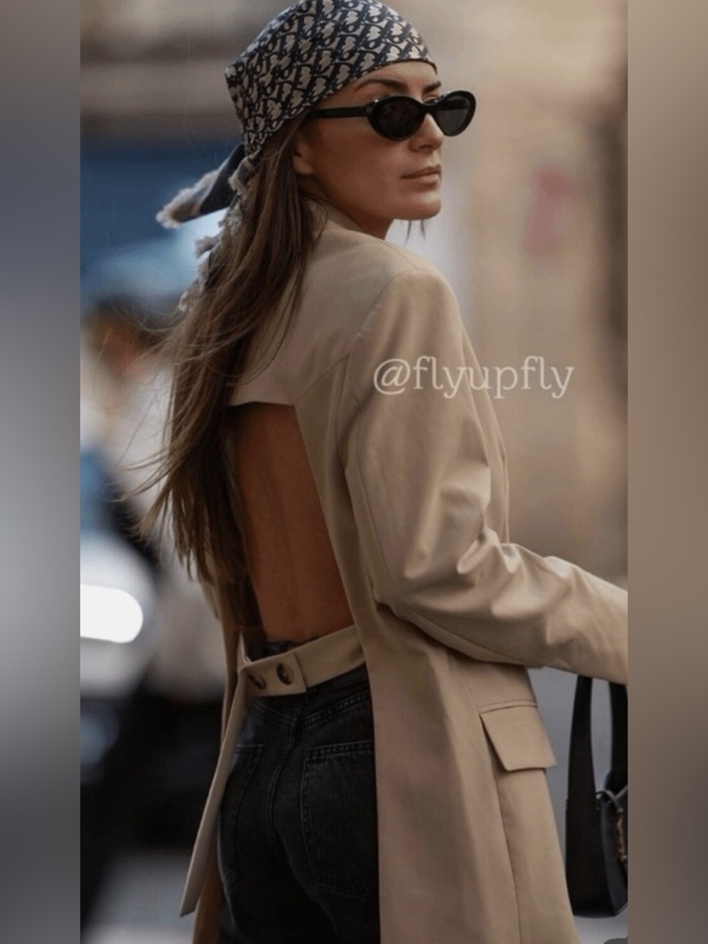 Zara Open Back Blazer